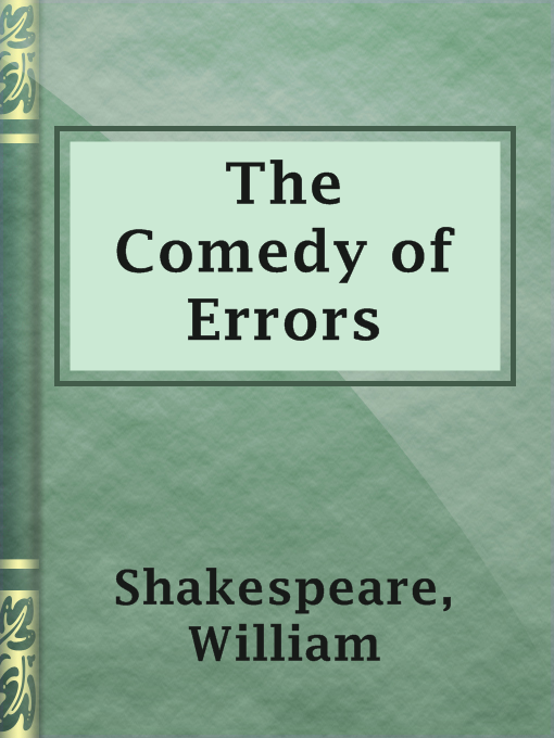 Title details for The Comedy of Errors by William Shakespeare - Wait list